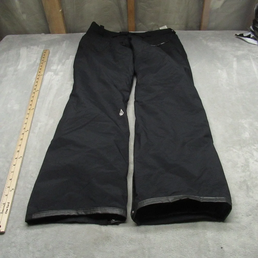 Volcom Snow Pants Mens‎ Large Black Thermonite Insulated Waterproof Slopes 38x33